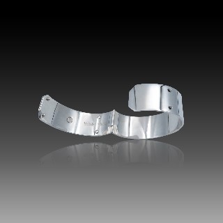 Bracelet Rigide Hermes "Kelly"  en Argent massif .16 cm