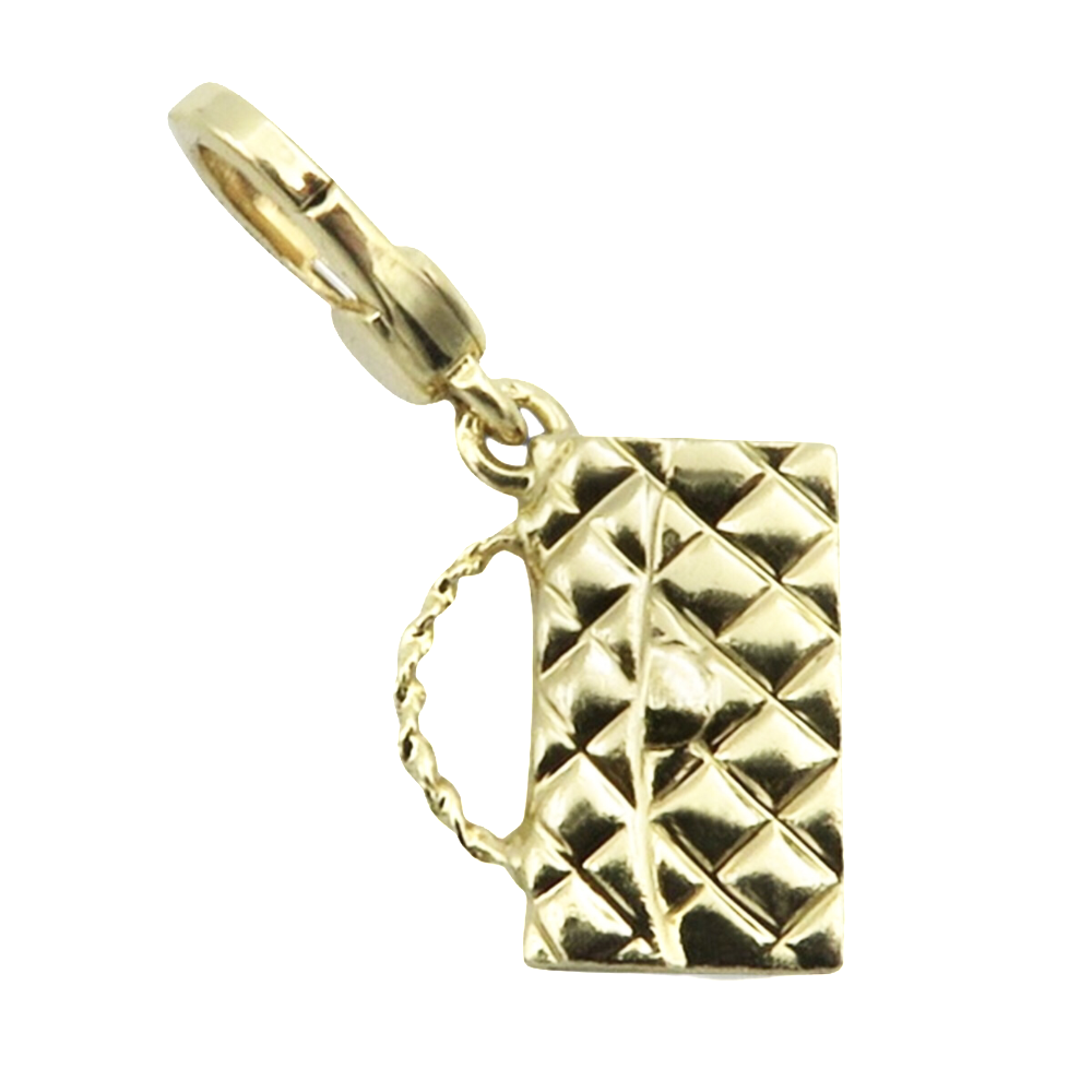 Pendentif Chanel Charms Sac de 2009 Or jaune 18k facture d'origine Pendentif Chanel Charms Sac de 2009 Or jaune 18k facture d'origine