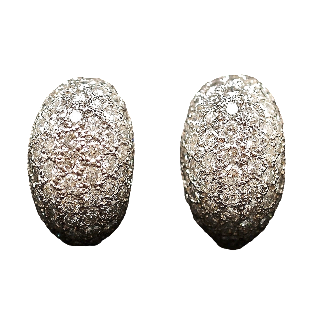 Boucles d'oreilles Diamants 4,90 Cts G-VS en Or Gris 18k Boucles d'oreilles Diamants 4,90 Cts G-VS en Or Gris 18k