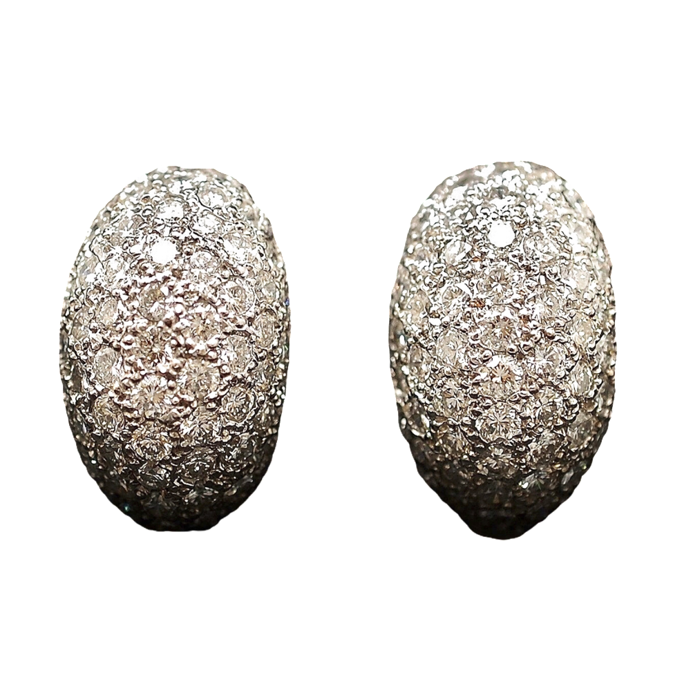 Boucles d'oreilles Diamants 4,90 Cts G-VS en Or Gris 18k Boucles d'oreilles Diamants 4,90 Cts G-VS en Or Gris 18k