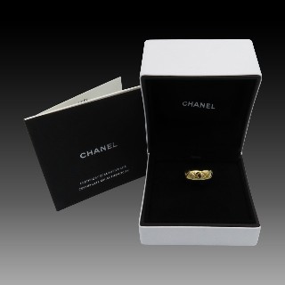 Bague Chanel" Coco Crush" de Dame de 2019 Or jaune Taille 53. Full Set.
