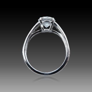 Solitaire Messika en or 18k Diamant brillant de 1.63 Cts F-10X