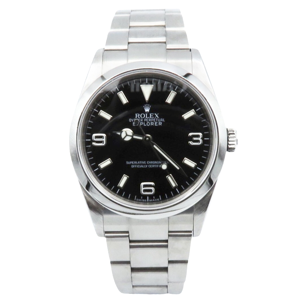 Montre Rolex acier Explorer I -  Ref : 114270 de 2010. Full set . automatique   