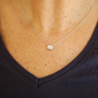 Collier Pendentif Diamant de 1.01 Cts G-VVS2 . Or 18 Cts. Collier Pendentif Diamant de 1.01 Cts G-VVS2 . Or 18 Cts.