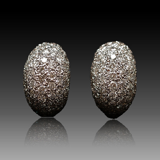 Boucles d'oreilles Diamants 4,90 Cts G-VS en Or Gris 18k Boucles d'oreilles Diamants 4,90 Cts G-VS en Or Gris 18k