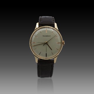 Montre Jaeger LeCoultre Vintage Ronde 33 mm Or rose 18k mécanique Vers 1960.