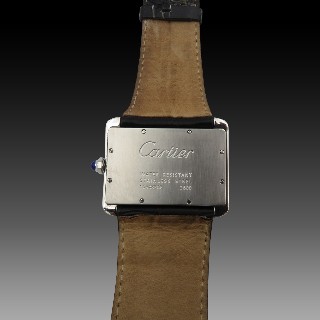 Montre Cartier Divan Dame acier Grand modèle Quartz Montre Cartier Divan Dame acier Grand modèle Quartz