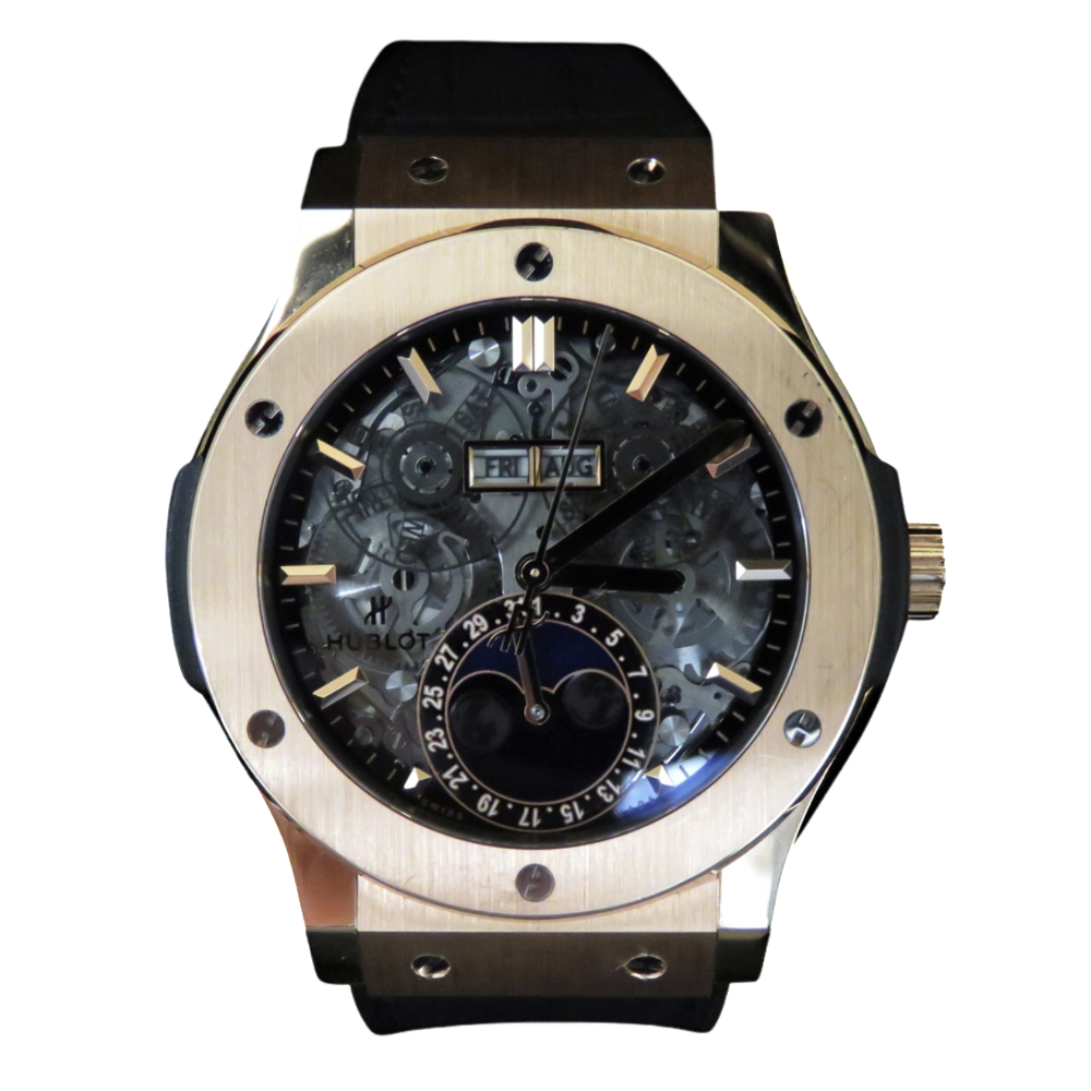 Montre Hublot Aerofusion Moonphase Or Rose 18k automatique. Montre Hublot Aerofusion Moonphase Or Rose 18k automatique.