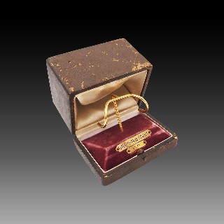Trophée "Guidon D'or de France" en or massif 18 carats de 1973, ecrin d'origine