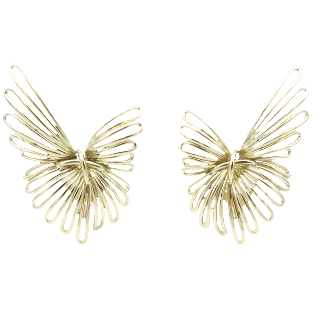 Boucles d'oreilles Clips en or 18k massif vers 1950 . 19,20 Grs Boucles d'oreilles Clips en or 18k massif vers 1950 . 19,20 Grs