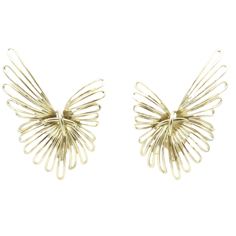 Boucles d'oreilles Clips en or 18k massif vers 1950 . 19,20 Grs Boucles d'oreilles Clips en or 18k massif vers 1950 . 19,20 Grs