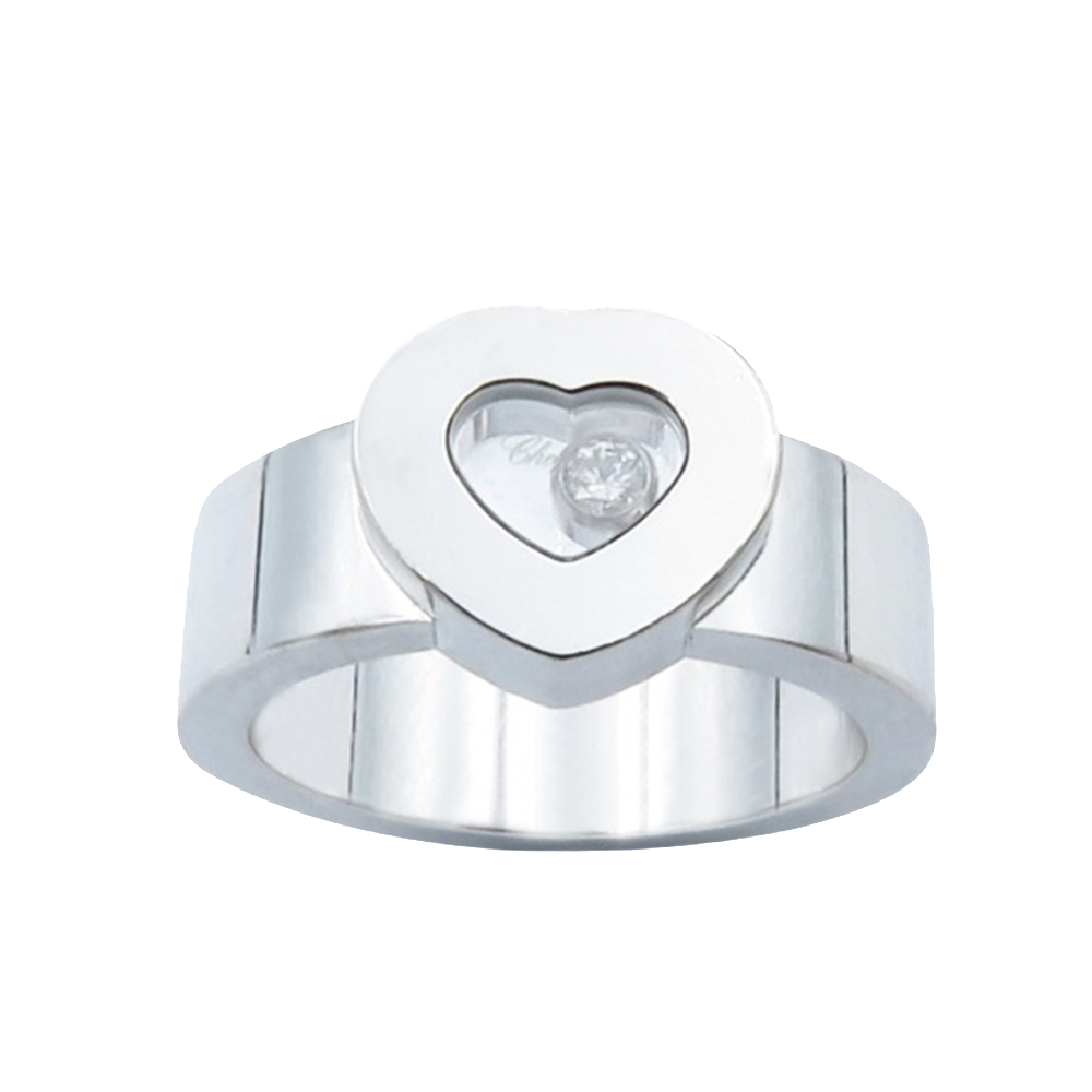 Bague Chopard Happy Diamonds Or Gris 18k Diamants. Taille 53 Bague Chopard Happy Diamonds Or Gris 18k Diamants. Taille 53