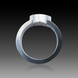 Bague Chopard Happy Diamonds Or Gris 18k Diamants. Taille 53 Bague Chopard Happy Diamonds Or Gris 18k Diamants. Taille 53