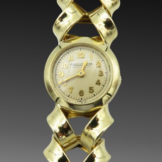 Montre Jaeger LeCoultre Dame Or Jaune Duoplan Mécanique vers 1950. 52,0 Grs