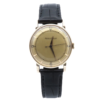 Montre Jaeger LeCoultre Vintage Ronde Dame Or rose 18k mécanique Vers 1950.