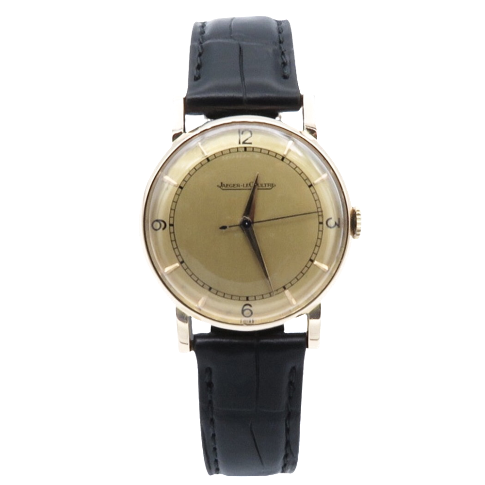 Montre Jaeger LeCoultre Vintage Ronde Dame Or rose 18k mécanique Vers 1950.