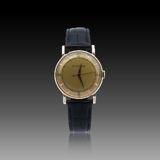 Montre Jaeger LeCoultre Vintage Ronde Dame Or rose 18k mécanique Vers 1950.