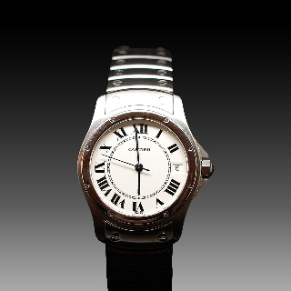 Montre Cartier Homme "Santos" Ronde GM en acier Automatique de 1994. 