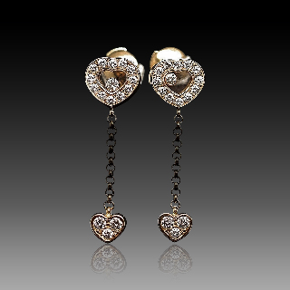 Boucles d'oreilles Chopard Happy Diamonds Or jaune 18k Diamants  