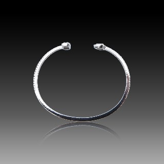 Bracelet Messika My Twin Skinny Diamants or gris 18K Petit modèle Bracelet Messika My Twin Skinny Diamants or gris 18K Petit modèle