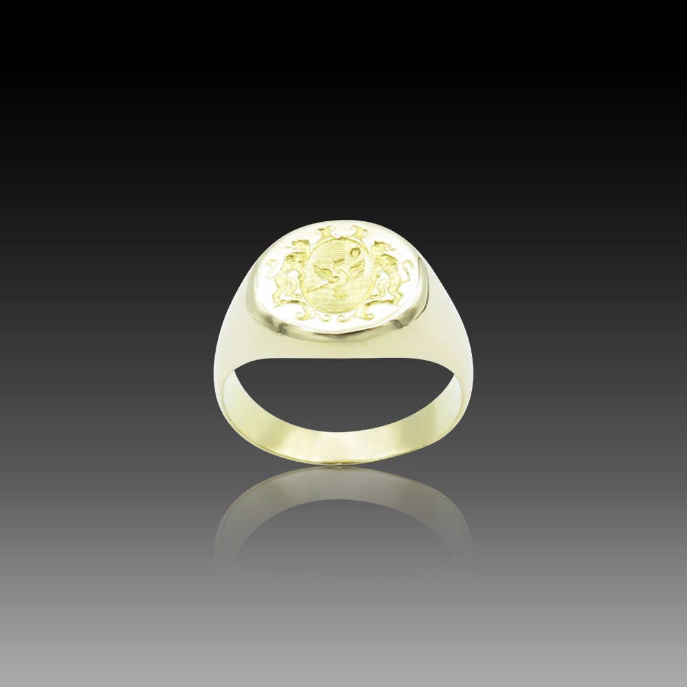 BAGUE EN OR JAUNE 18 CARATS. Poids 1,70 gr. Doigt n°15