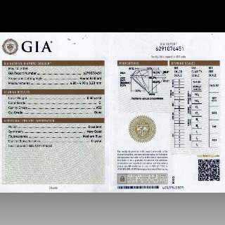 Solitaire en Or gris 18 Cts avec Diamant brillant 0,50 Cts G-VS2 (GIA)