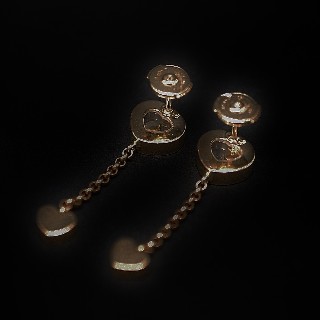 Boucles d'oreilles Chopard Happy Diamonds Or jaune 18k Diamants Boucles d'oreilles Chopard Happy Diamonds Or jaune 18k Diamants
