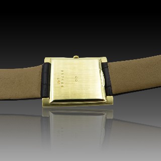 Montre Jaeger Rectangulaire Extraplate Or 18k mécanique Vers 1965.