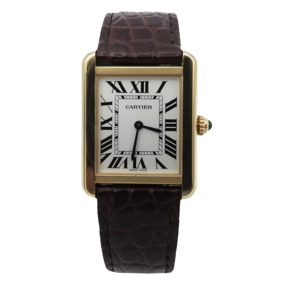 Montre Cartier Tank Solo Petit modèle Or rose 18k et acier Quartz Full set 