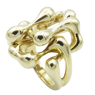 Bague Bucherer or jaune 18k massif vers 1980.Taille 54. 15,60 Grs