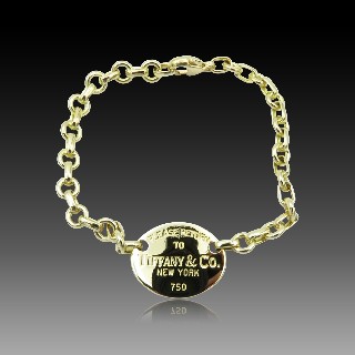 Bracelet Tiffany & Co  "Return To Tiffany"  Or Jaune 18k massif