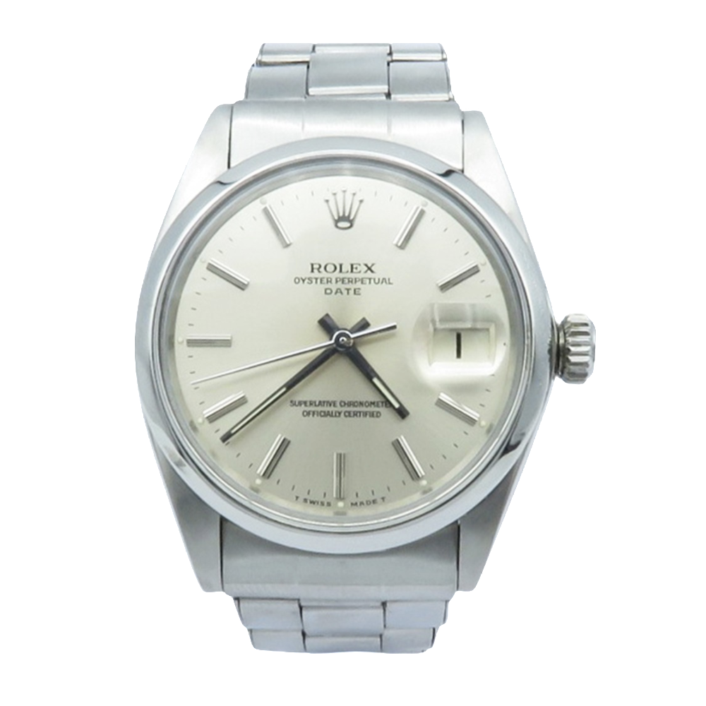 Montre Rolex Oyster Date Homme en Acier de 1965. Ref : 1500 .