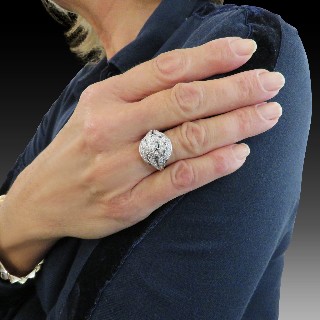 Bague en Or 18k et platine vers 1965 avec 1,20 Cts de Diamants