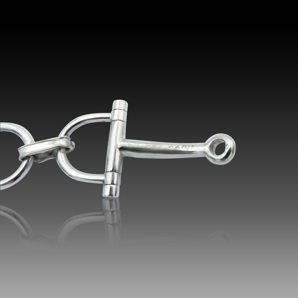 Bracelet HERMÈS Mors En Argent - Bijou Occasion, Authentique, à Porter Seul Ou Empilé