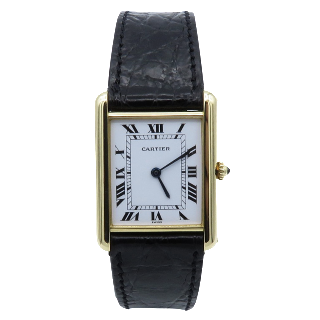 Montre Cartier Homme "Tank Louis Cartier " Or Jaune 18k vers 1995 . Quartz