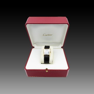 Montre Cartier Homme "Tank Louis Cartier " Or Jaune 18k vers 1995 . Quartz