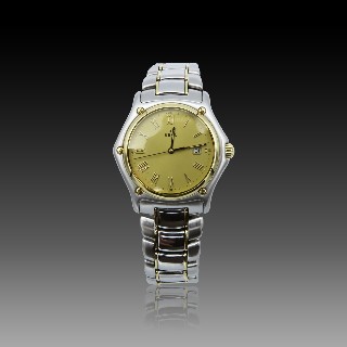 Montre Ebel "1911" Homme Or 18k et acier Quartz Vers 1995 Montre Ebel "1911" Homme Or 18k et acier Quartz Vers 1995