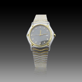 Montre Ebel "1911" Homme  Or 18k et acier  Quartz Vers 1995 