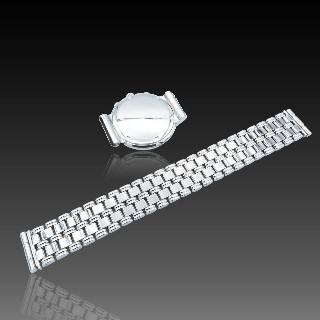 Montre Boucheron "Solis" XL Chrono à quartz en acier . Montre Boucheron "Solis" XL Chrono à quartz en acier .
