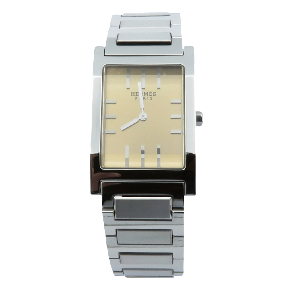 Montre Hermes Tandem Homme en Acier quartz vers 2000