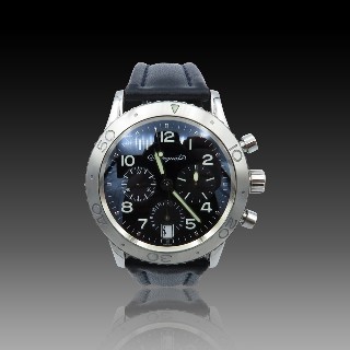 Montre Breguet "Type XX" en Acier ref : 3820 de 2001 .Automatique. Full set.