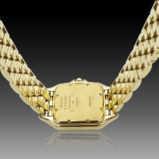 Montre Cartier homme "Panthère" Or 18k massif quartz Vers 1990.