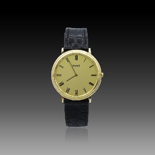 Montre Piaget Mixte Extraplate en Or jaune 18k Vers 1965. Mécanique .