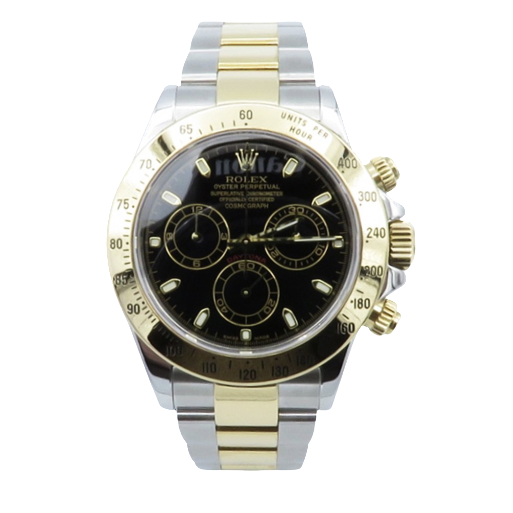 Montre Rolex Daytona Or 18k et Acier de 2003. Ref: 116523. Full Set.