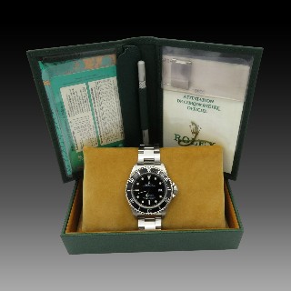 Montre Rolex Sea Dweller en Acier de 1999. Cadran noir. Ref : 16600 .Full Set.