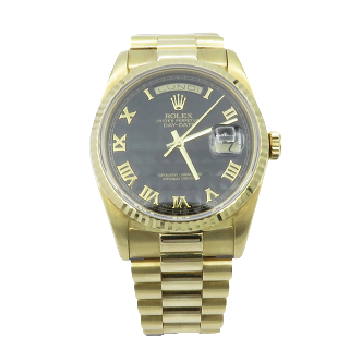 Montre Rolex Day-Date Or jaune 18k de 1988. Ref: 18238. Full set 