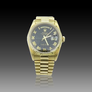 Montre Rolex Day-Date Or jaune 18k de 1988. Ref: 18238. Full set 