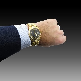 Montre Rolex Day-Date Or jaune 18k de 1988. Ref: 18238. Full set 