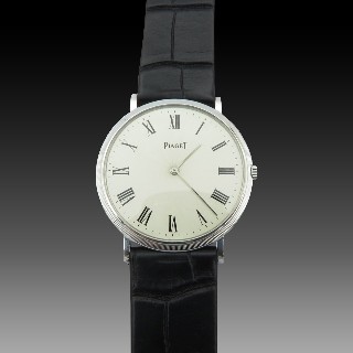 Montre Piaget Mixte Extraplate en Or gris 18k Vers 1965. Mécanique .