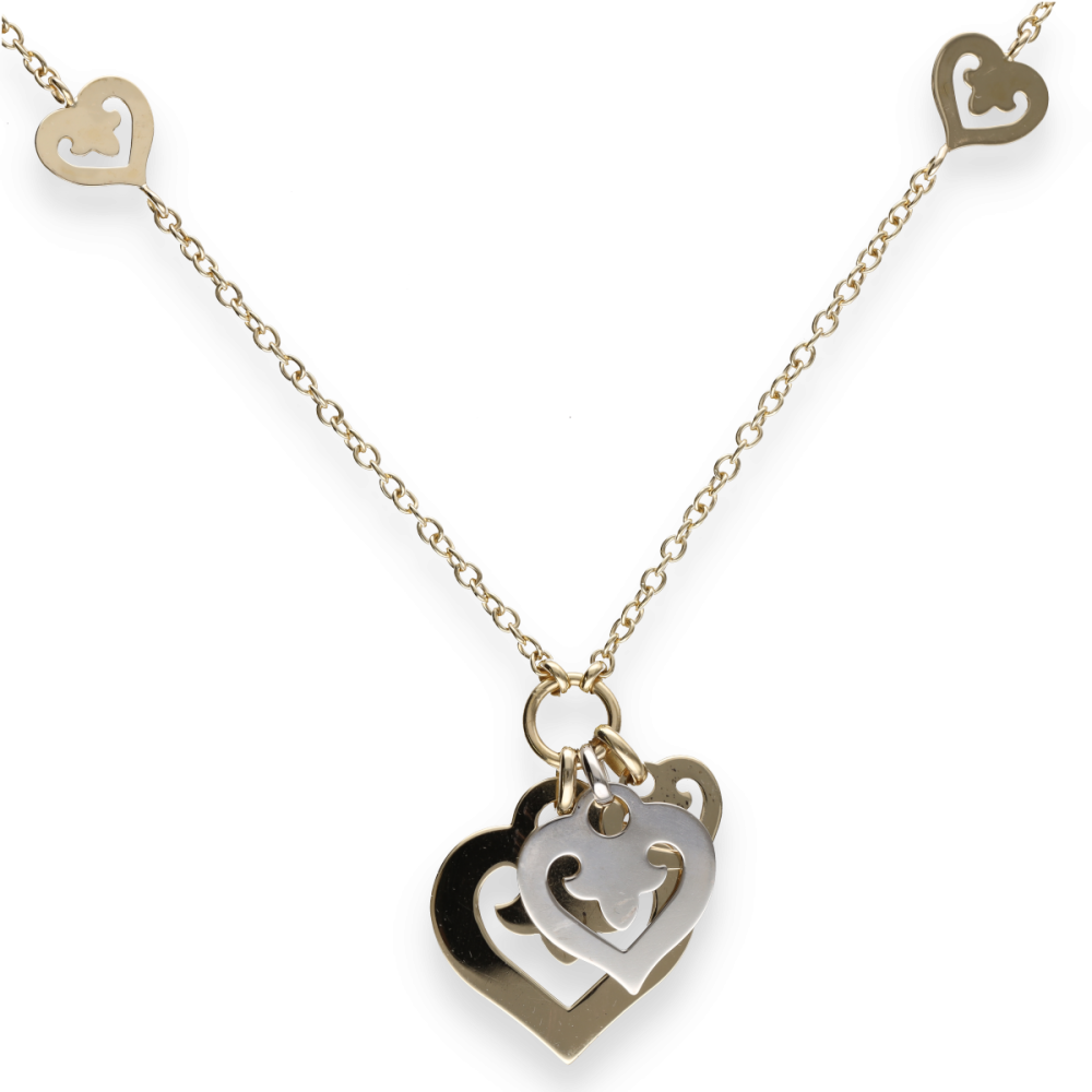 collier OJ Perrin 3 cœurs
